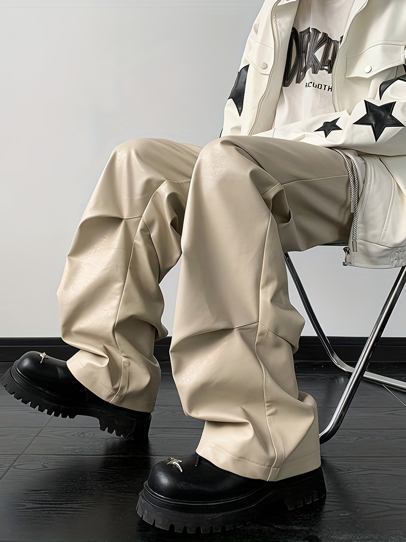 Get Loose Faux Leather Pants