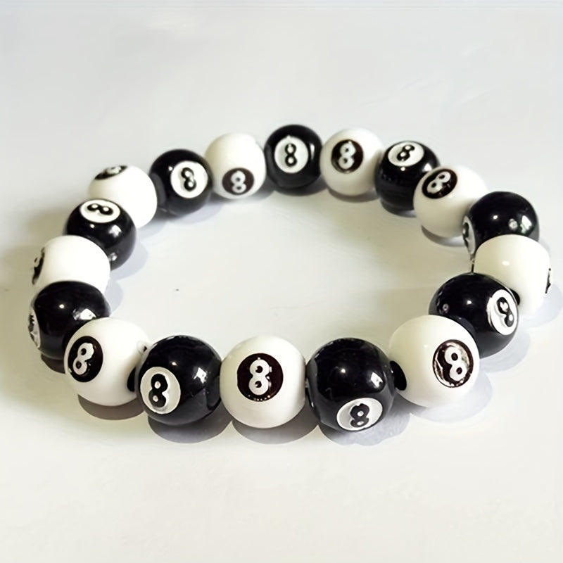8 Ball Beaded Bracelet