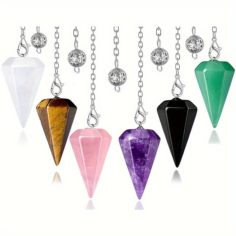 6pcs Crystal Pendulum Set