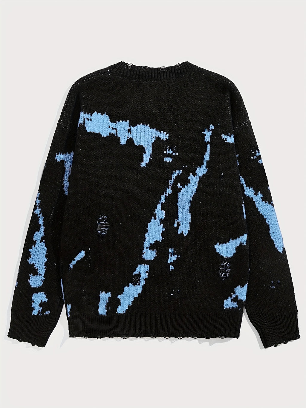 Abstract Pattern Knit Sweater