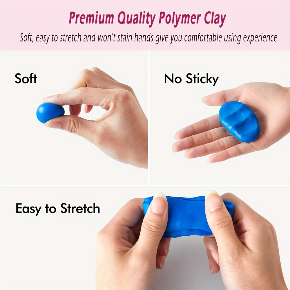 62 Colors Polymer Clay Kit