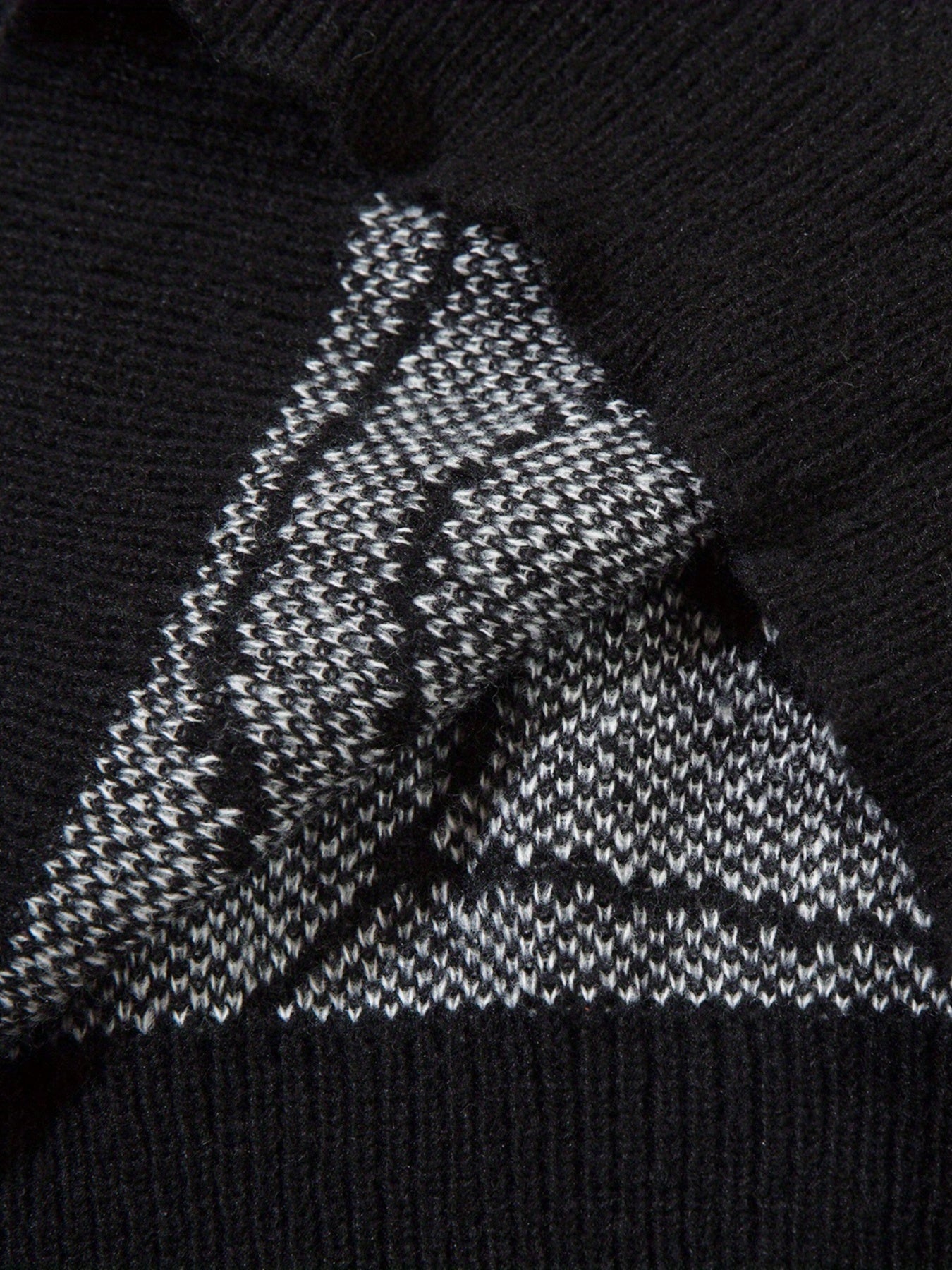 Spider Web Pattern Knitted Sweater