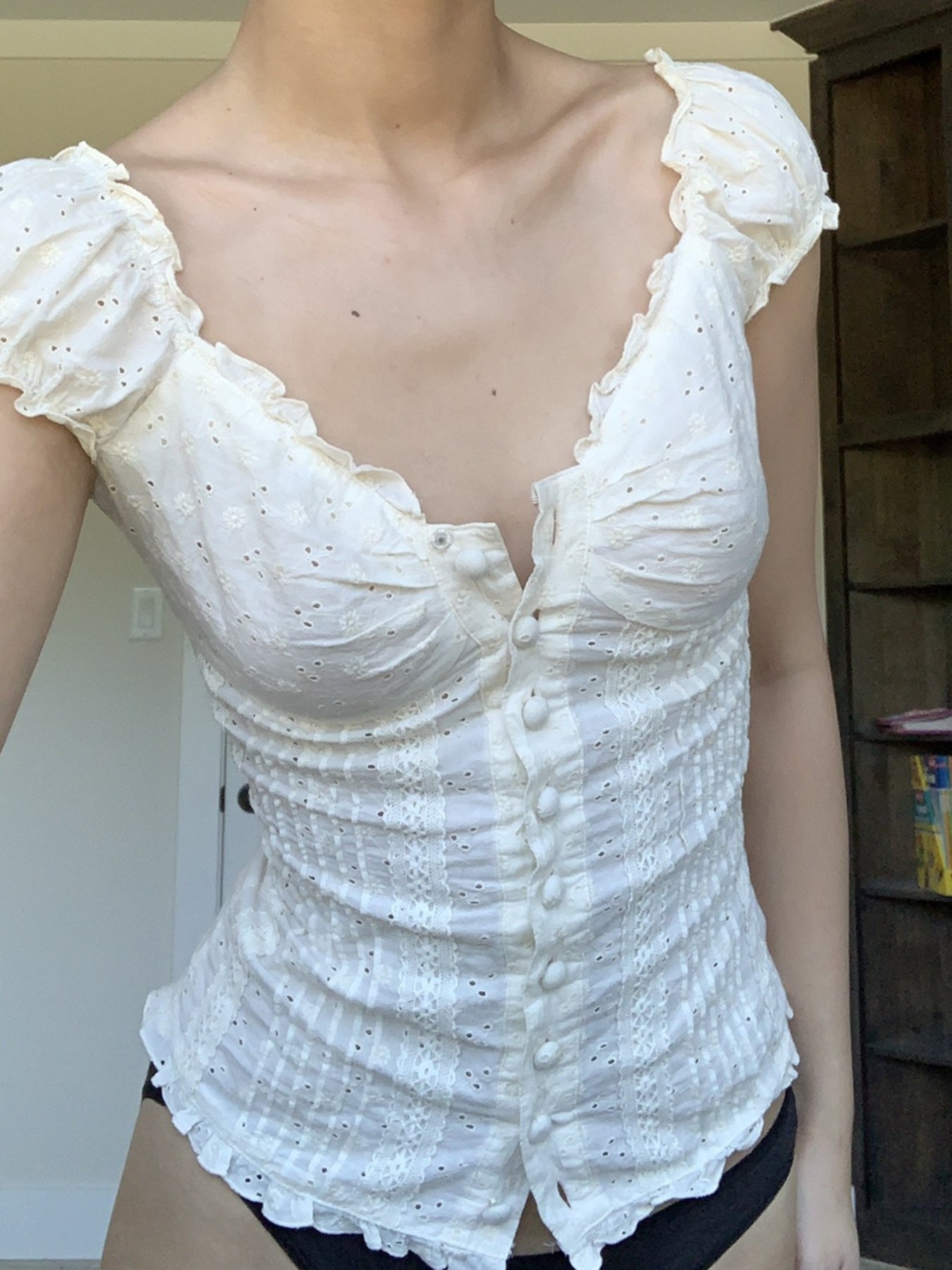 Alice Fairy Puff Short Sleeve Blouse