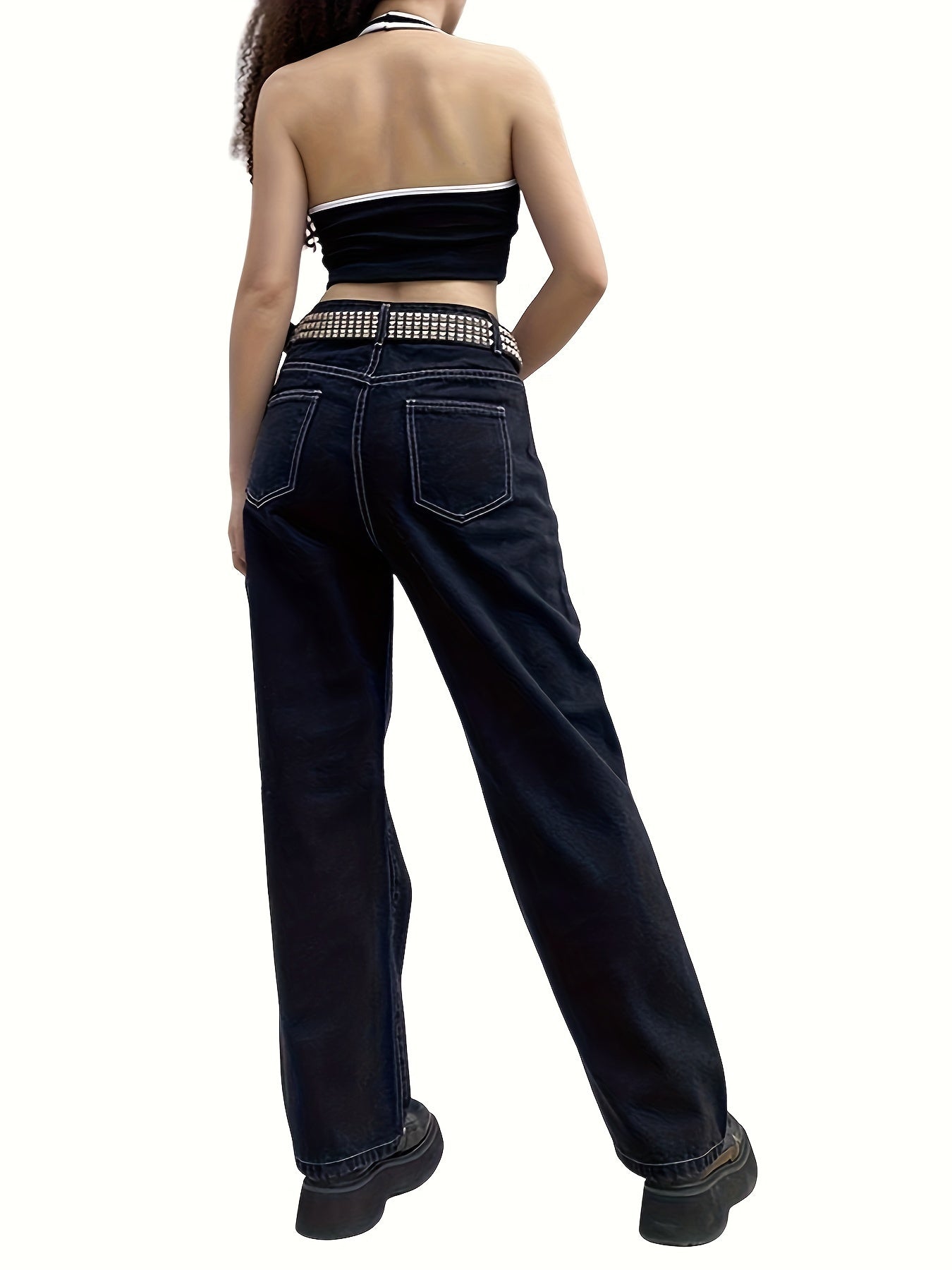Angel Wing High Waist Jeans