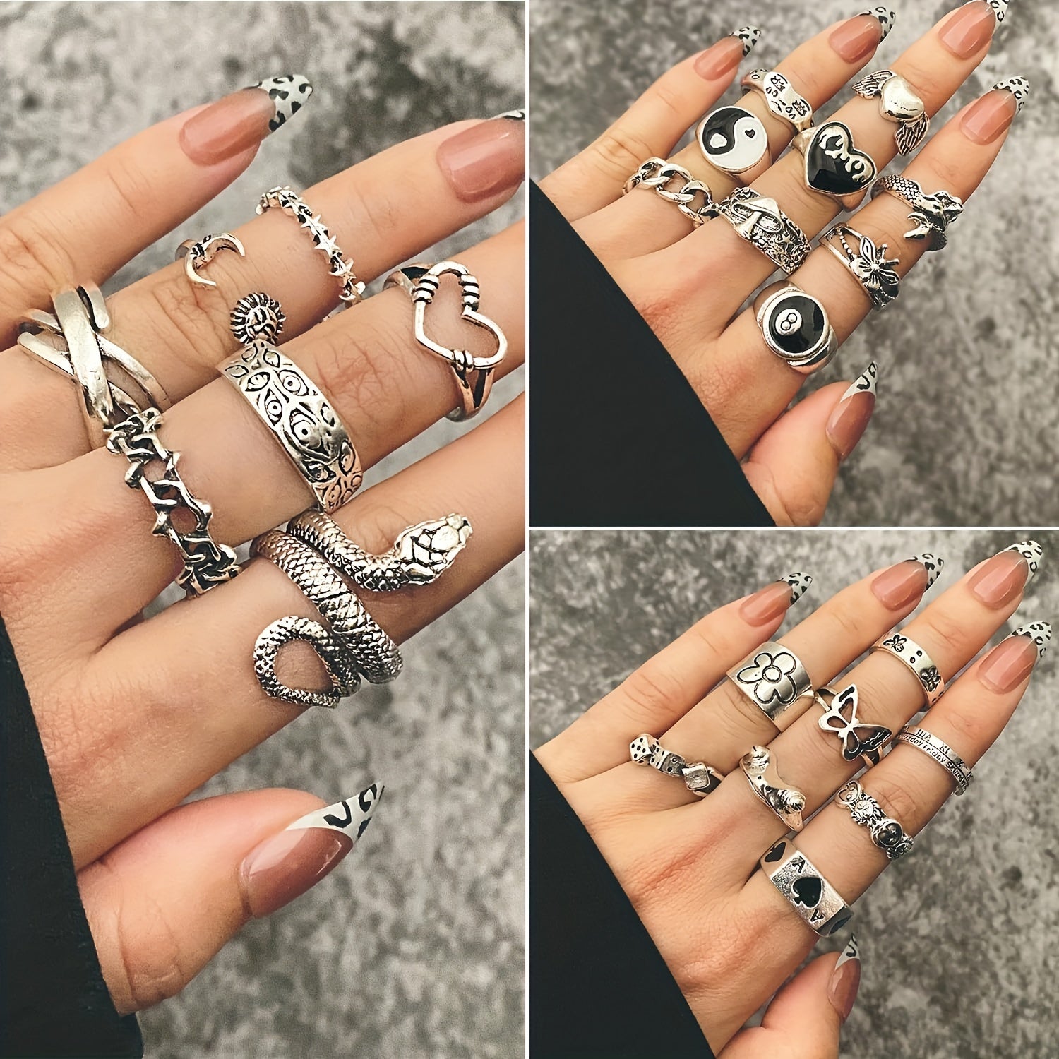 39PC Edgy Jewelry