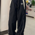 Star Print Loose Sweat Pants