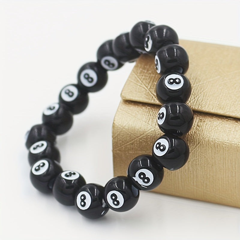 8 Ball Beaded Bracelet