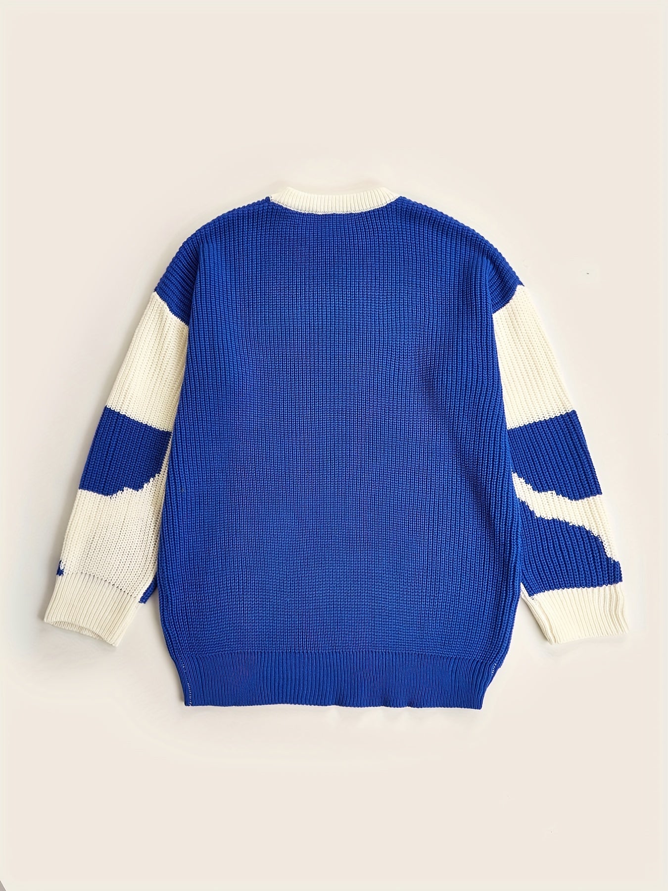 Funky Striped Knit Sweater