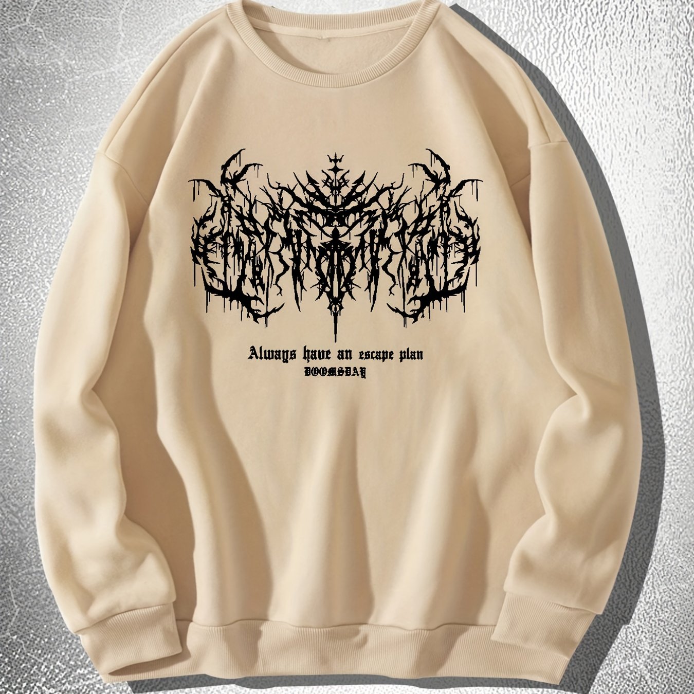 Skeleton Thorns Graphic Sweatshirt