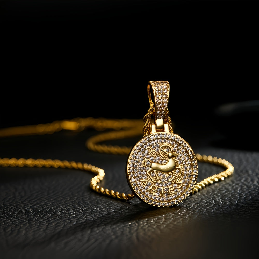 14k Gold Plated Zodiac Coins Necklace