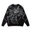 Spider Web Pattern Knitted Sweater