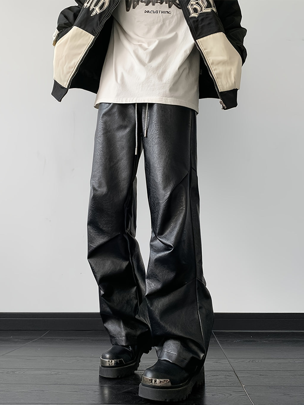 Get Loose Faux Leather Pants