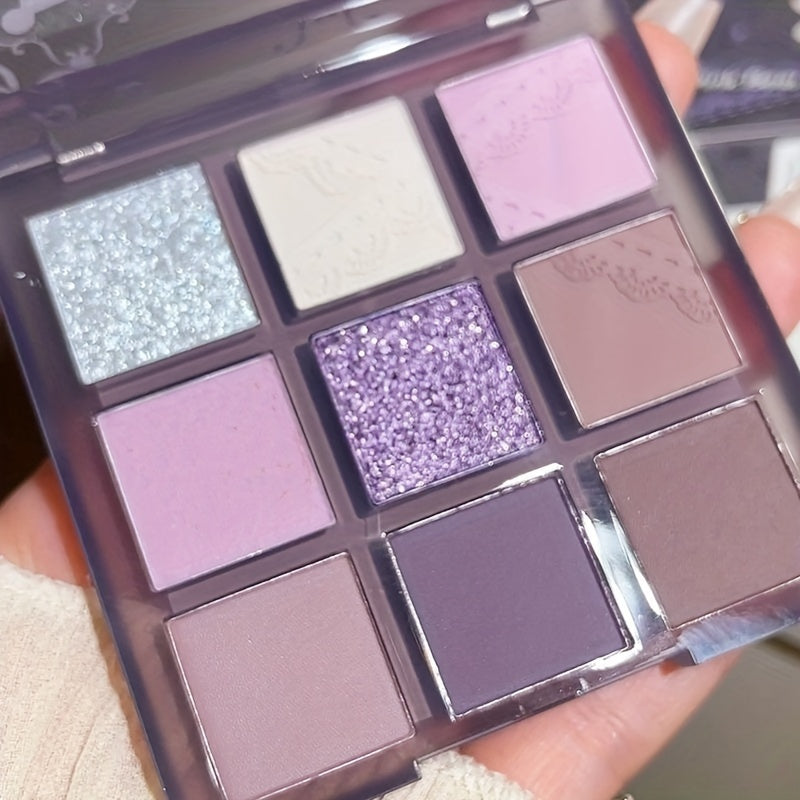 9-Color Purple Glamour Eyeshadow Palette