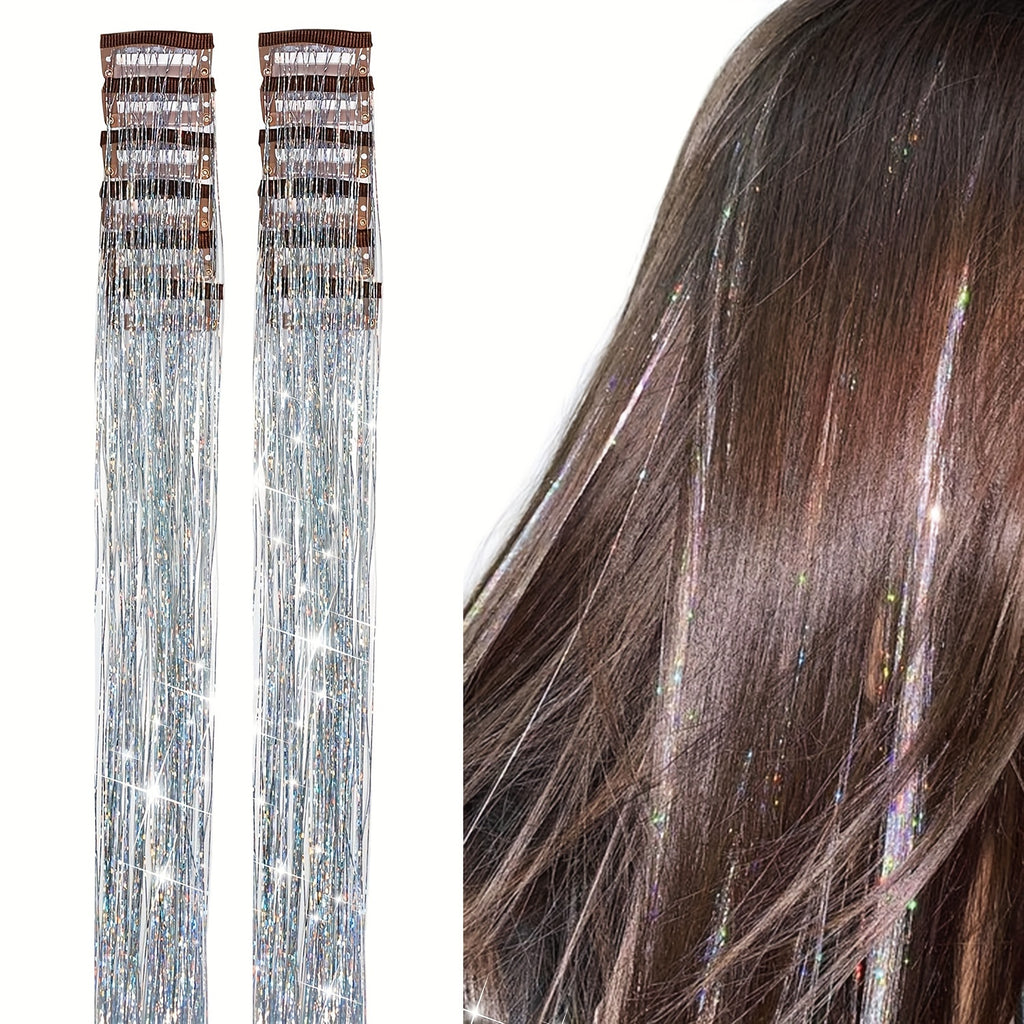 12Pcs Hair Tinsel Clips