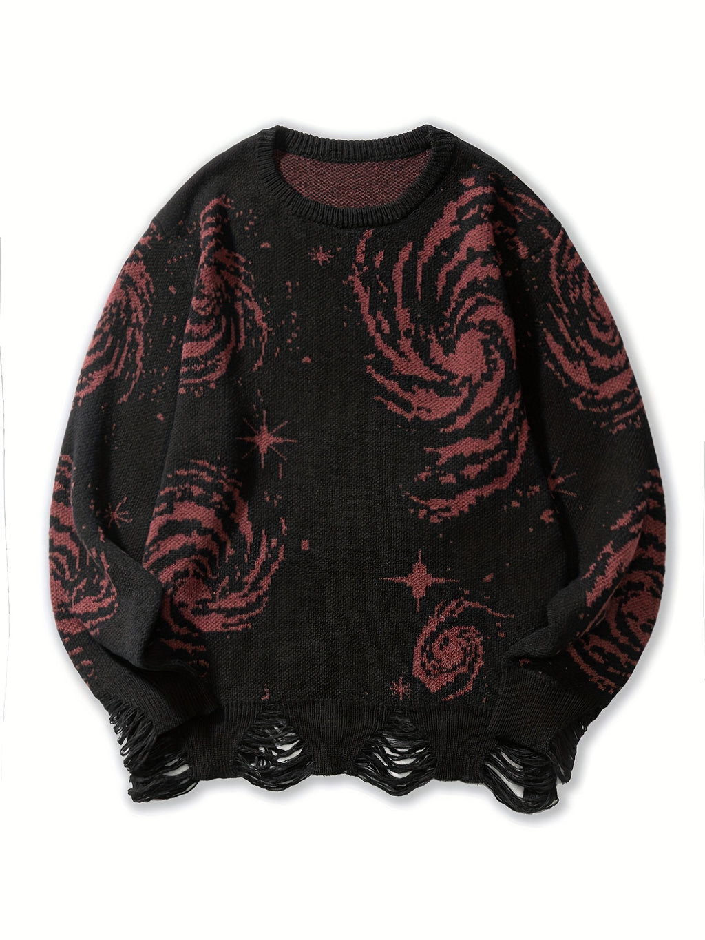 Knitted Galaxy Pattern Sweater
