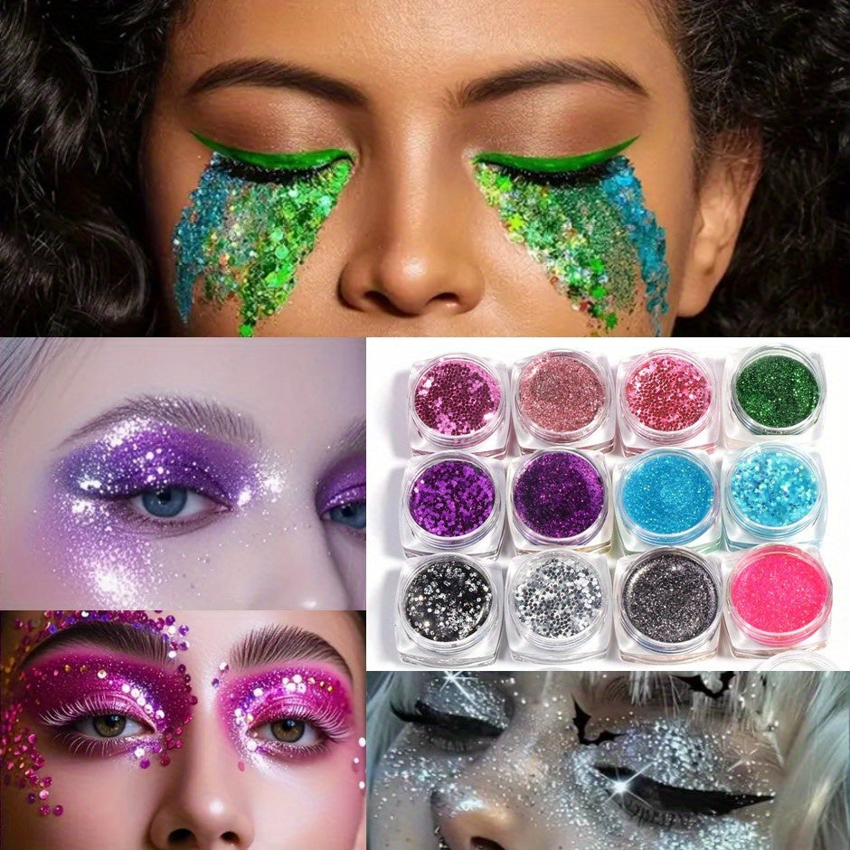 3pcs Face and Body Gel Glitter Set
