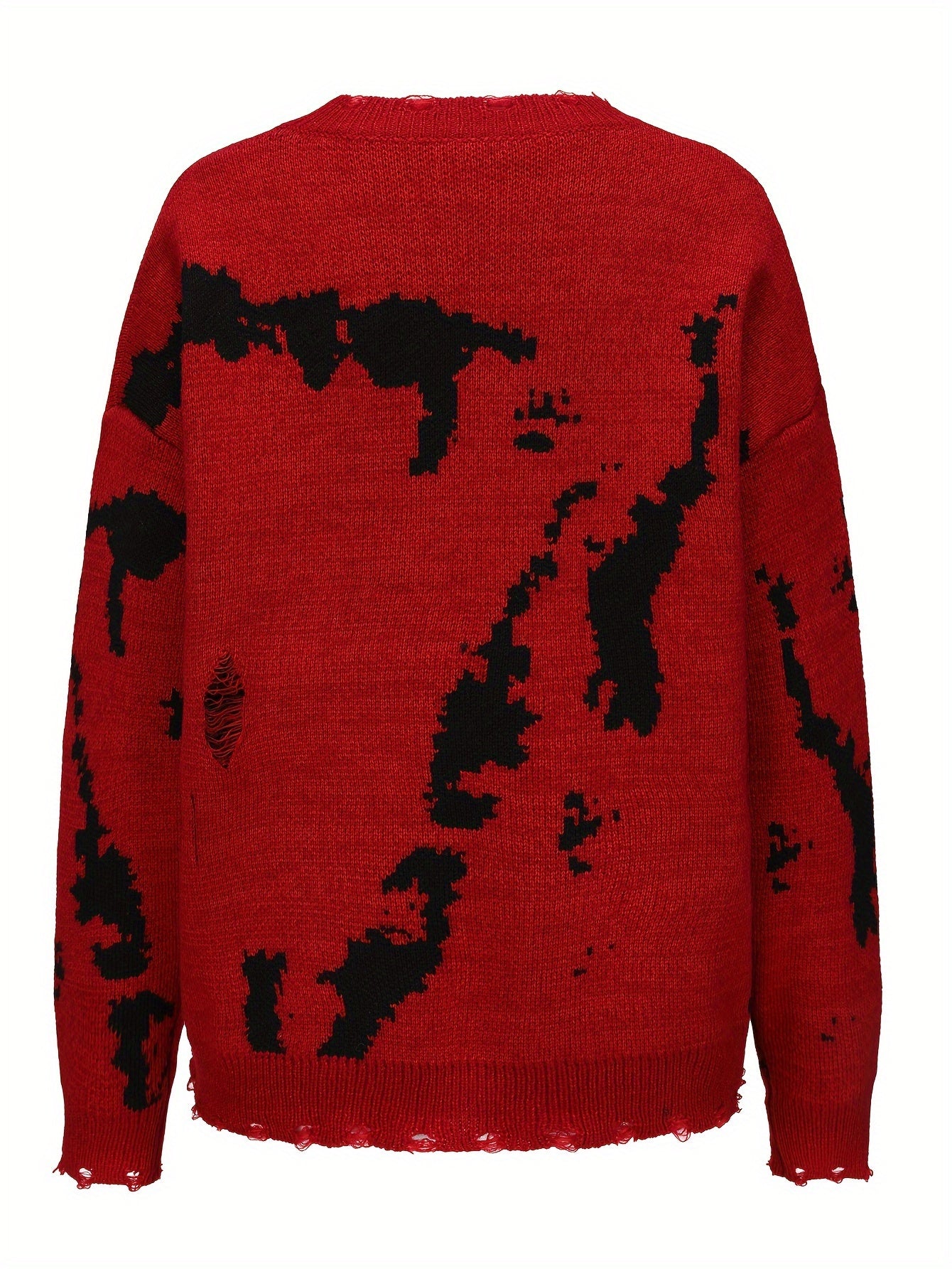 Abstract Pattern Knit Sweater