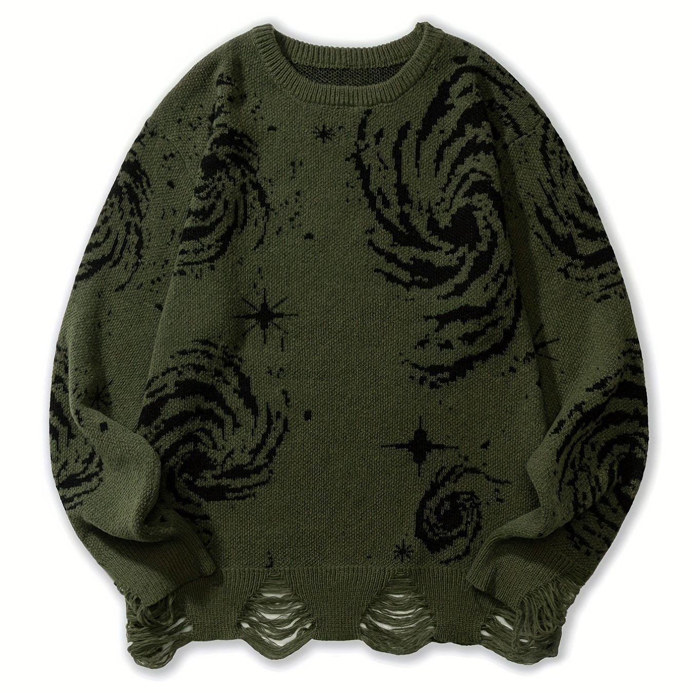 Knitted Galaxy Pattern Sweater